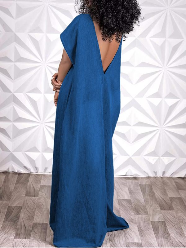 V-Back Maxi Dress