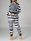 Printed Sweatshirt & Pants Set
