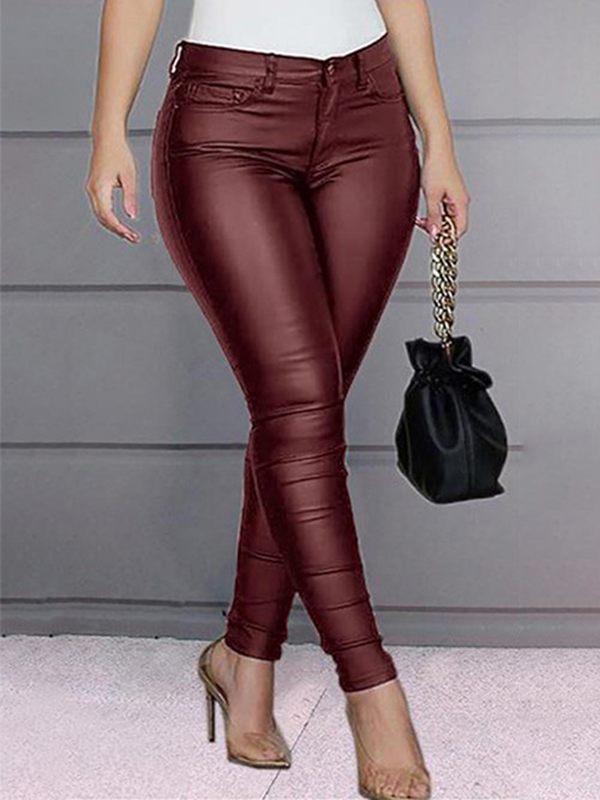 Beautiedoll Faux-Leather Skinny Pants