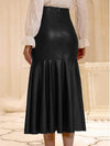 Faux-Leather Mermaid Skirt