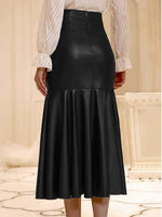 Faux-Leather Mermaid Skirt