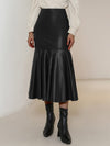 Faux-Leather Mermaid Skirt