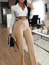 Solid Straight Pants