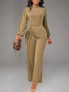Solid Drawstring Jumpsuit
