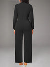 Solid Drawstring Jumpsuit