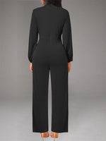 Solid Drawstring Jumpsuit