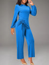 Solid Drawstring Jumpsuit