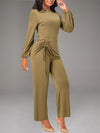 Solid Drawstring Jumpsuit
