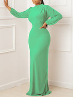 Beautiedoll Solid Maxi Dress
