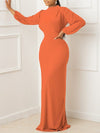 Beautiedoll Solid Maxi Dress