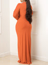 Beautiedoll Solid Maxi Dress