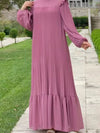 Beautiedoll Solid Ruffle Pleated Dress
