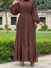 Beautiedoll Solid Ruffle Pleated Dress