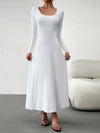 Solid Tied Midi Dress