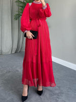 Studded Pleated Dress