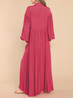 Solid Button-Front Shirt Dress