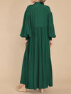 Solid Button-Front Shirt Dress