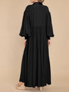 Solid Button-Front Shirt Dress