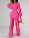 V-Neck Twisted Jumpsuit