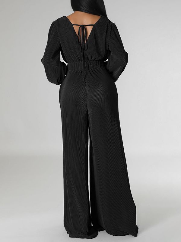 V-Neck Twisted Jumpsuit