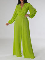 V-Neck Twisted Jumpsuit