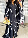Printed Slit-Front Dress
