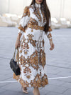 Printed Belted Shirt Dress