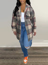 Beautiedoll Plaid Shirt Jacket