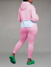 Ruched Combo Hoodie & Jogger Pants Set