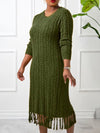 Fringe Knit Dress