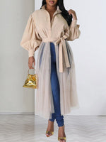 Sheer Combo Tunic Shirt