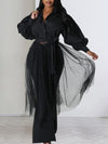 Sheer Combo Tunic Shirt