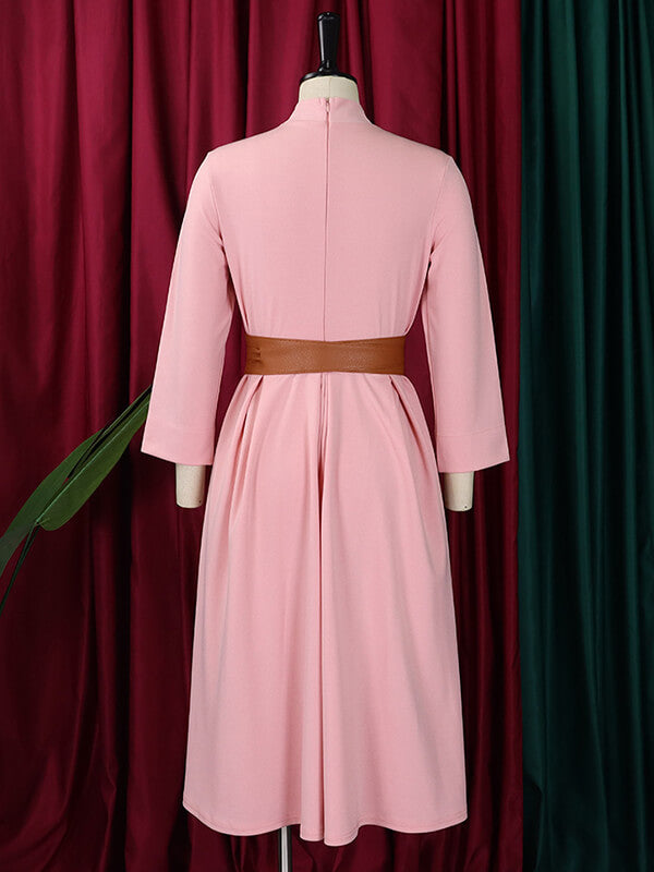 Beautiedoll Belted Midi Dress