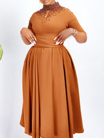 Studded Tied Midi Dress