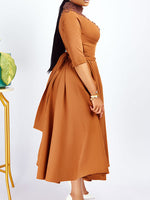 Studded Tied Midi Dress