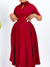 Studded Tied Midi Dress