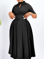 Studded Tied Midi Dress