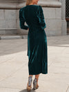 Velvet V-Neck Dress