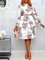 Printed Ruffle Dress