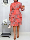 Printed Ruffle Dress