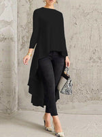 Solid High-Low Tunic Top