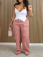 Beautiedoll Solid Cargo Pants