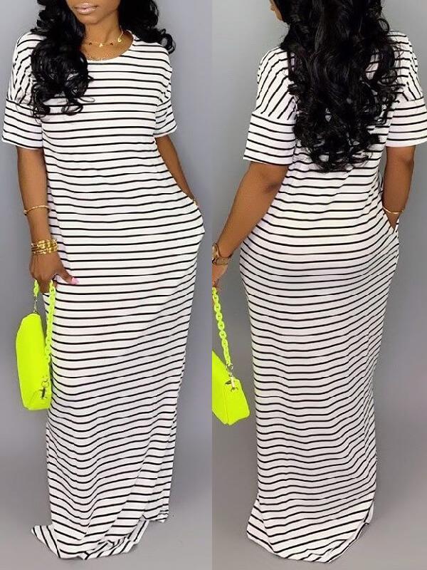 Stripe Maxi Dress