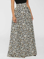 High-Waist Leopard Skirt