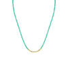 Gold Beads Green Necklace