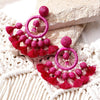 Riffa Red Drop Earrings