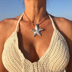 Alloy Starfish Necklace