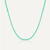 Gold Beads Green Necklace